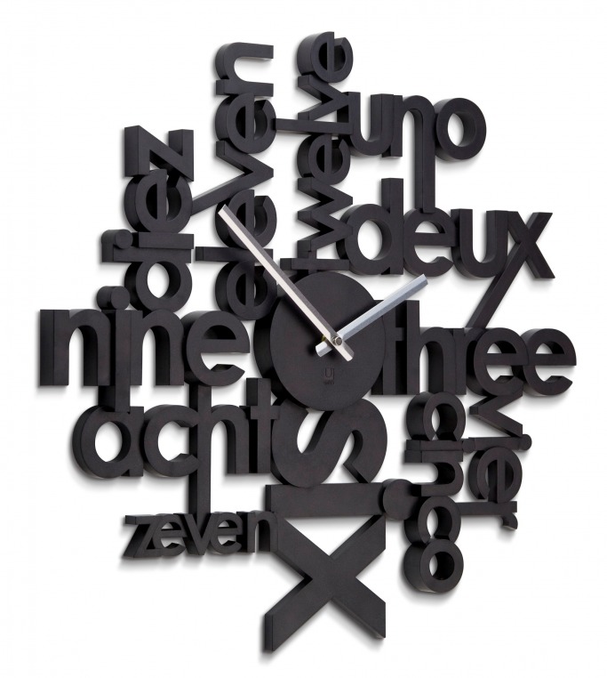 THE One LINGUA wall clock